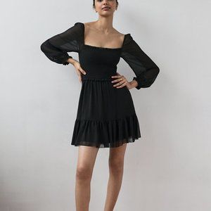 Aritzia Wilfred Tempest Dress Black Size Small